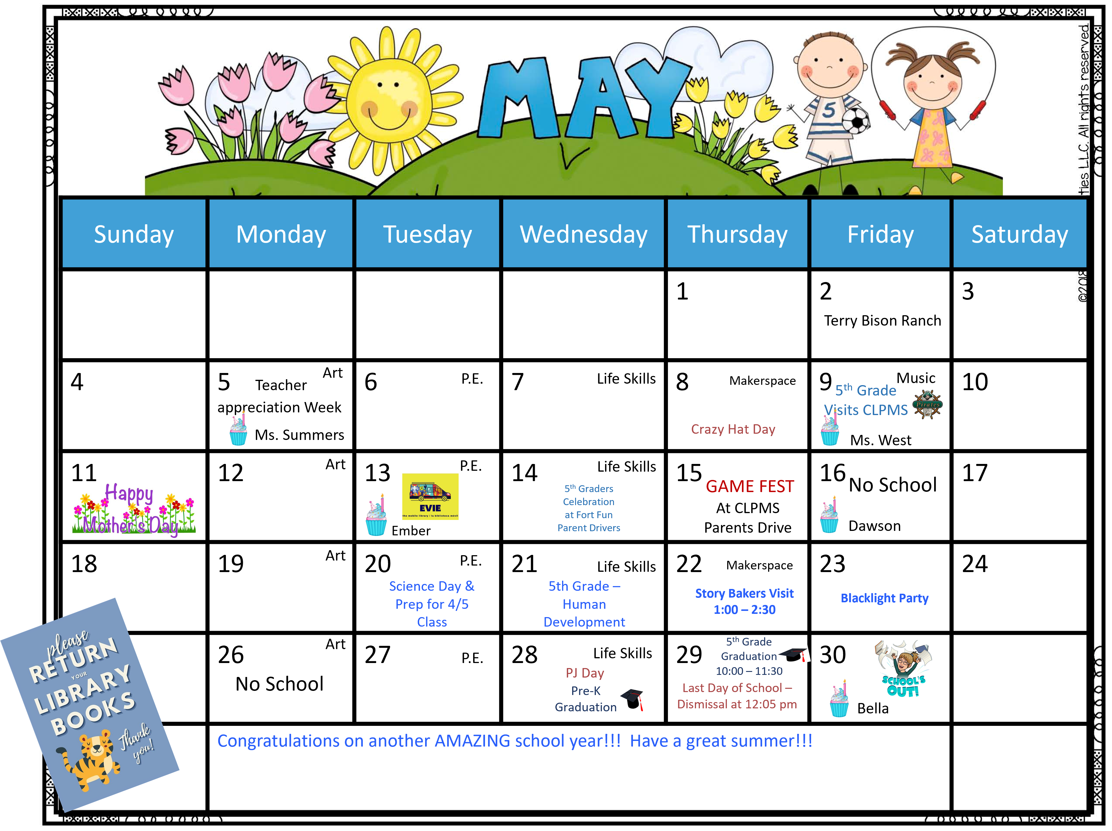 May Calendar