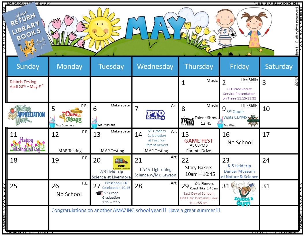 May Calendar